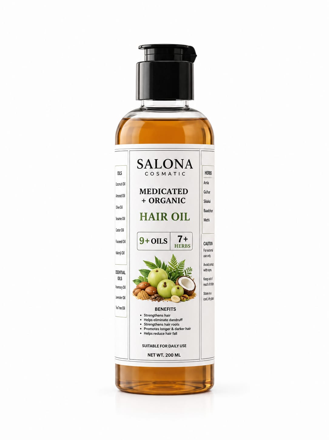 Salona Herbal Hair Oil — lifestyle shot